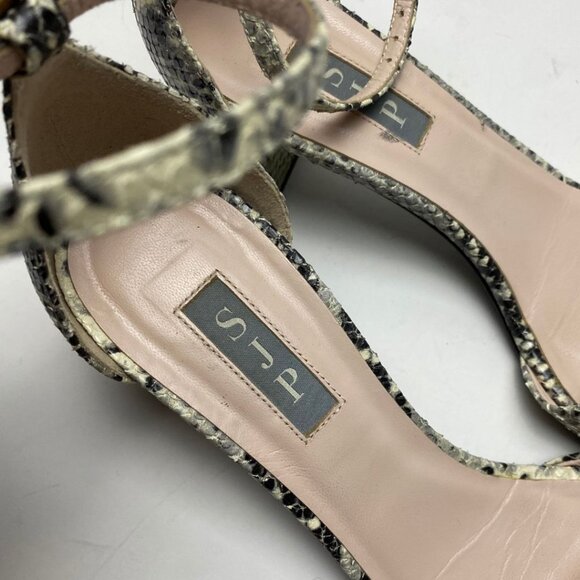 SJP by Sarah Jessica Parker 'Skyler' Snake Embossed Sandal Size 40 - Picture 6 of 7